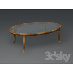 Table - oval coffee table 