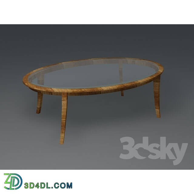 Table - oval coffee table