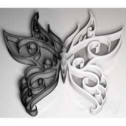 Decorative plaster - butterfly _butterfly_ 