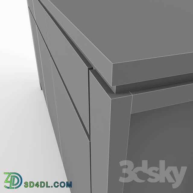 Sideboard _ Chest of drawer - Pedestal for TV _Bergen_ B-33