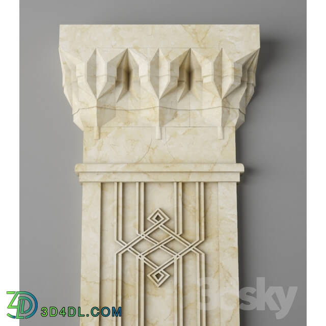 Decorative plaster - stalactite