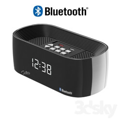 Miscellaneous - Clock Radio Titanium Bluetooth Alarm 