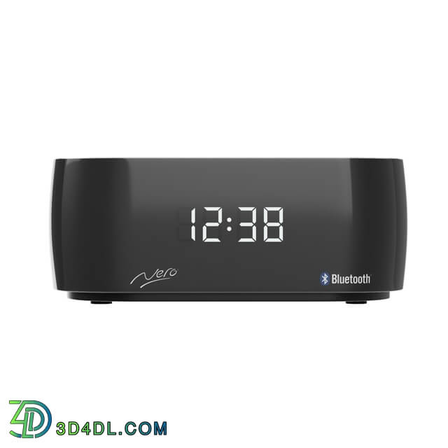 Miscellaneous - Clock Radio Titanium Bluetooth Alarm