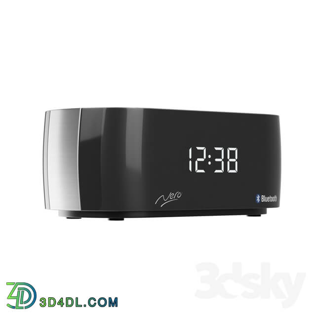 Miscellaneous - Clock Radio Titanium Bluetooth Alarm