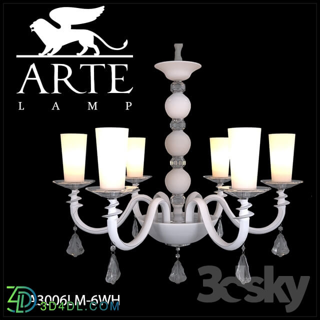 Ceiling light - Chandelier ArteLamp A3006LM-6WH