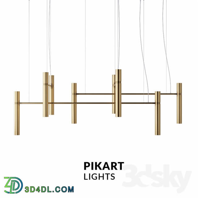 Ceiling light - Tube chandelier art. 5299 from Pikartlights