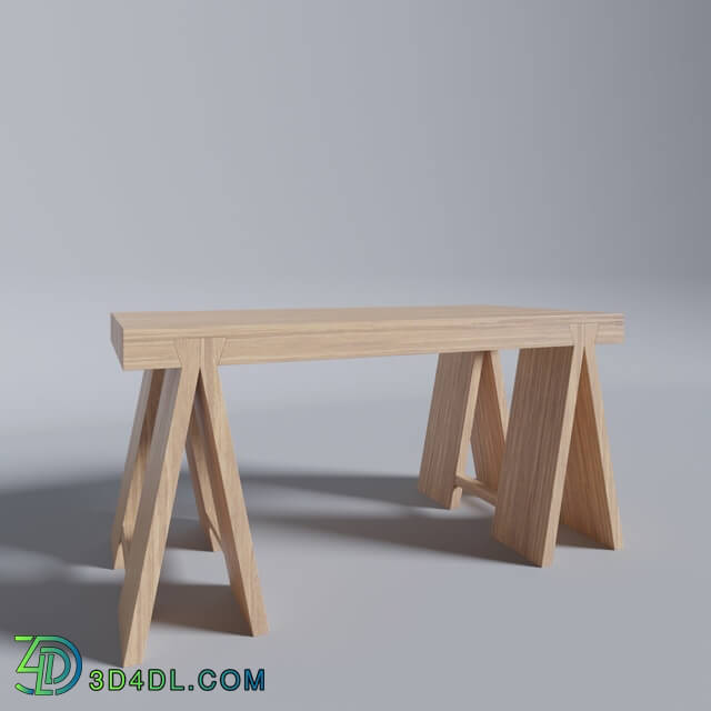 Table - Modern Wood Table 02