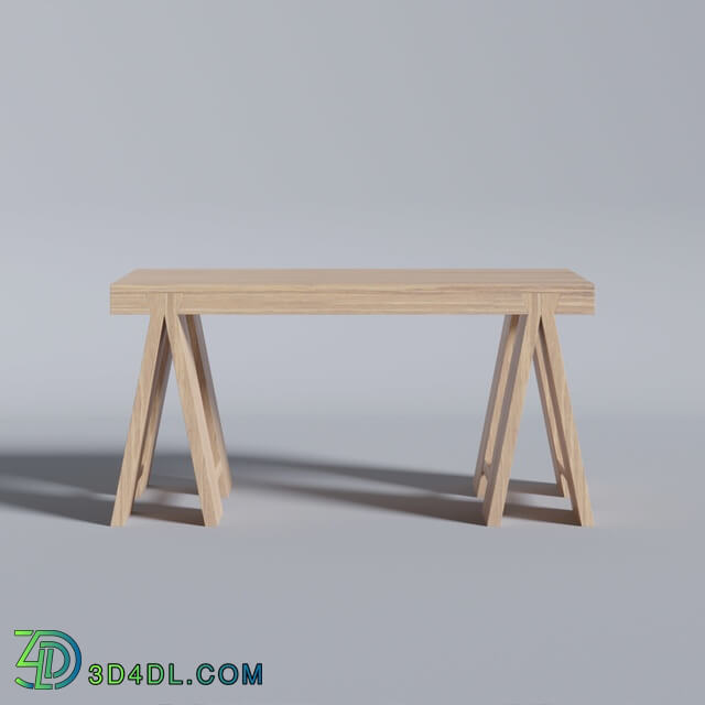 Table - Modern Wood Table 02