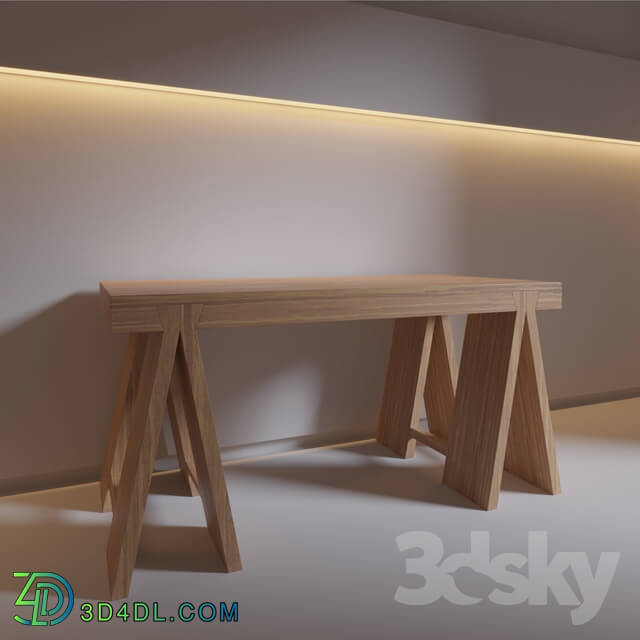 Table - Modern Wood Table 02