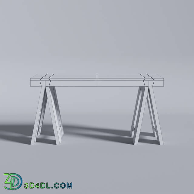 Table - Modern Wood Table 02