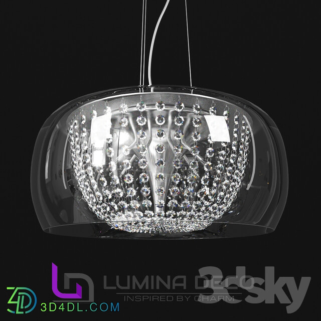 Ceiling light - _OM_ Pendant lamp Lumina Deco Disposa D50 transparent