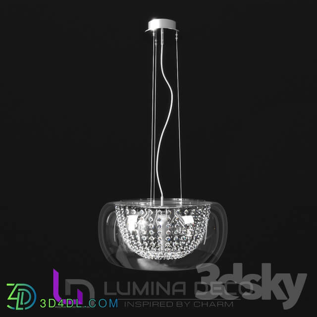 Ceiling light - _OM_ Pendant lamp Lumina Deco Disposa D50 transparent