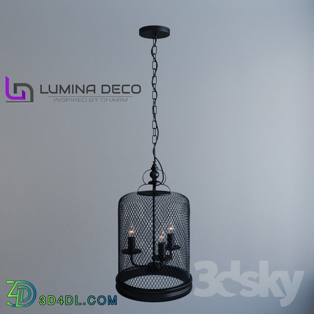Ceiling light - _OM_ Pendant lamp Lumina Deco Buxton black
