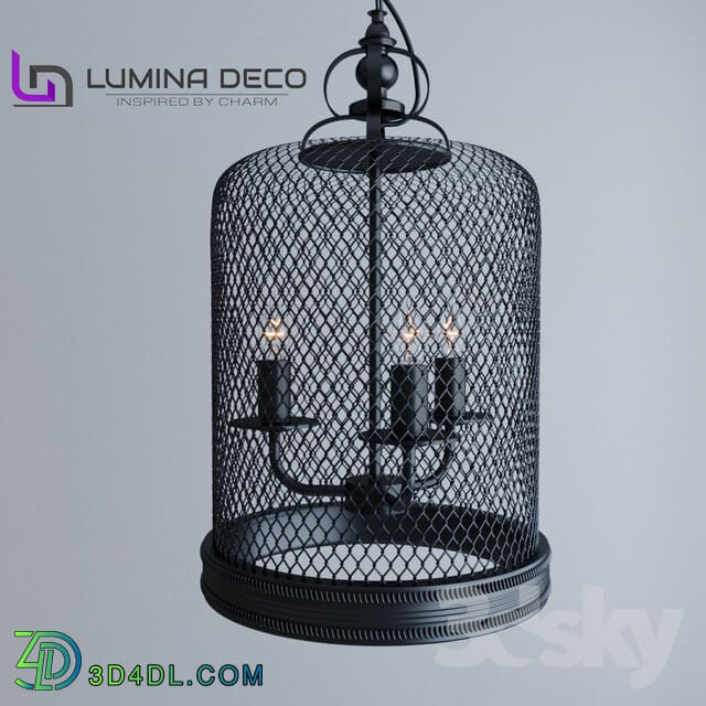 Ceiling light - _OM_ Pendant lamp Lumina Deco Buxton black