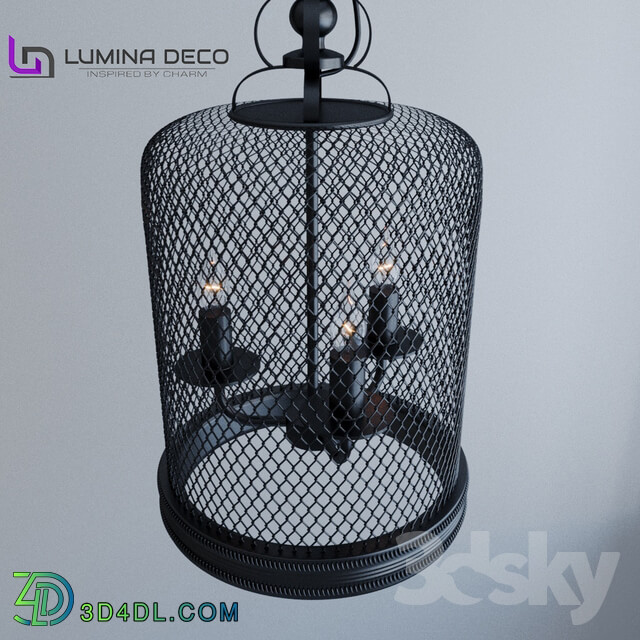 Ceiling light - _OM_ Pendant lamp Lumina Deco Buxton black