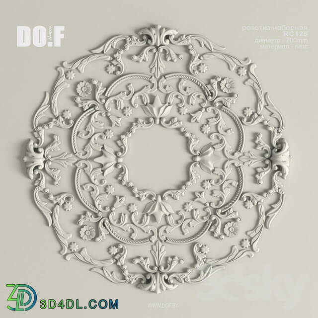 Decorative plaster - OM_RC125_D700mm_DOF