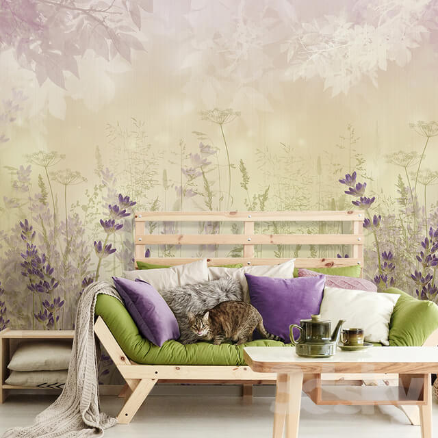 Wall covering - Creativille _ Wallpapers _ Lavender mood 4412