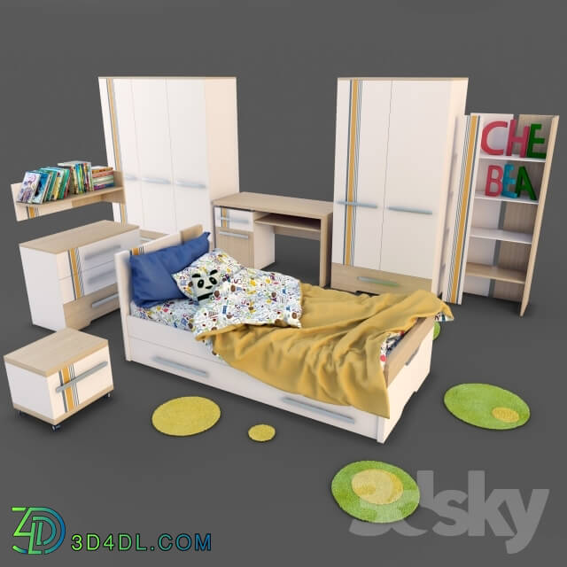 Full furniture set - Set children__39_s furniture Titouan