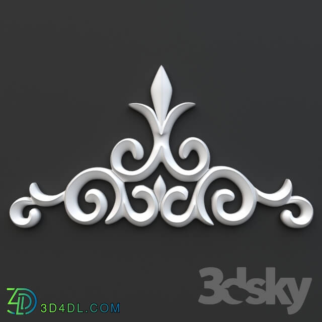 Decorative plaster - Kazakh orna