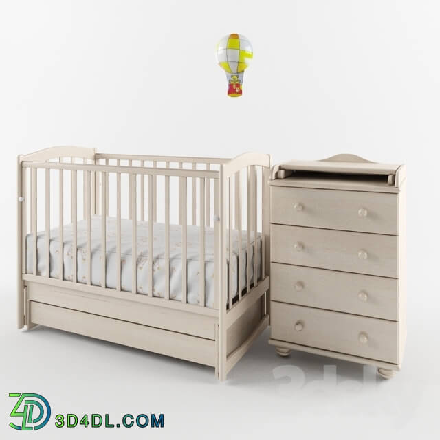 Bed - crib and Dresser Gandylyan