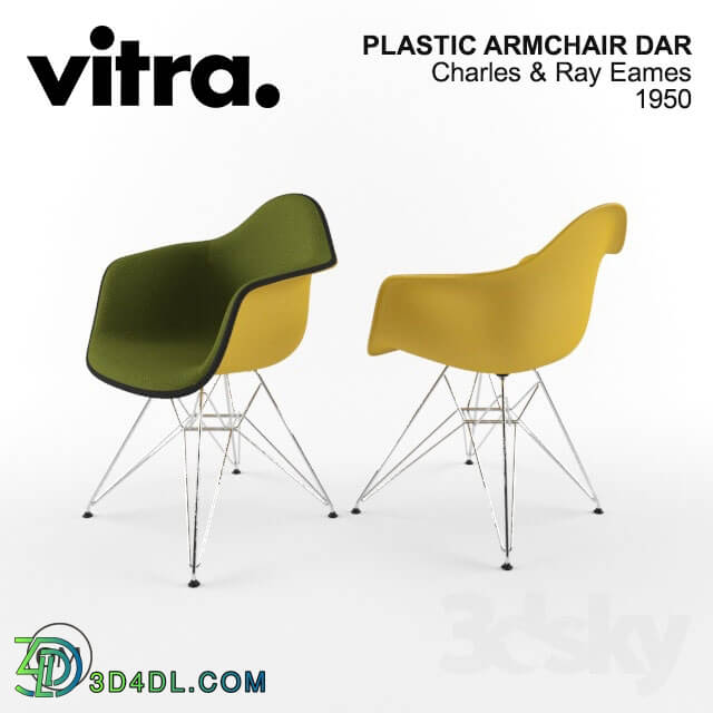 Arm chair - VITRA EAMES PLASTIC ARMCHAIR DAR