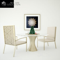 Table _ Chair - Table _ chair _ decor by Art-Say collection 