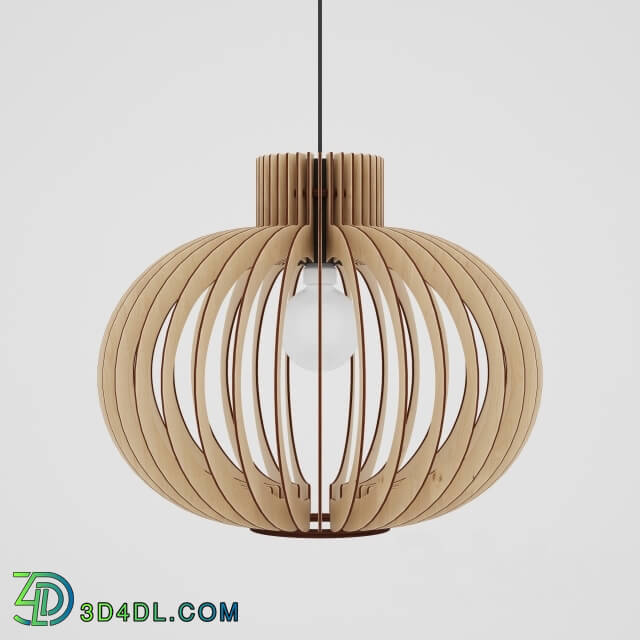 Ceiling light - Scandinavian style wooden hanging lamp BOTEH