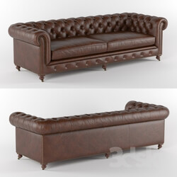 Sofa - Kensington Leather Sofa Restoration Hardware 