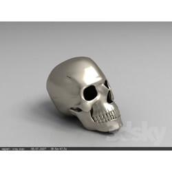 Other decorative objects - Metallic skull 