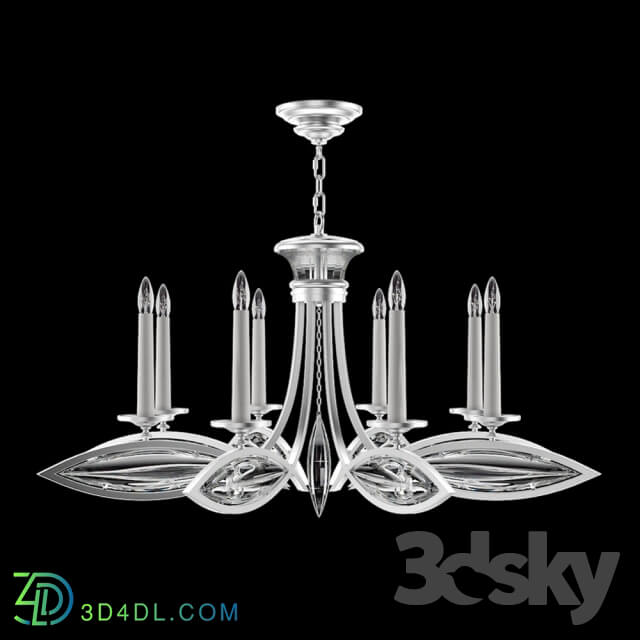 Ceiling light - Fine Art Lamps_ 843940-11 _silver finish_ smooth crystals_