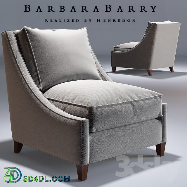 Arm chair - Barbara Barry _Curved Back Lounge Chair_No. 883-33 _Occasional Chair