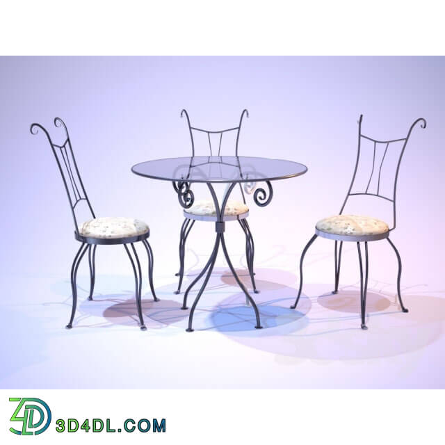 Table _ Chair - Forged table and chairs
