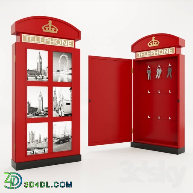 Other decorative objects - Key box - Phone booth