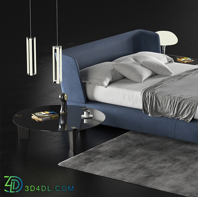 Bed - Minotti creed bed