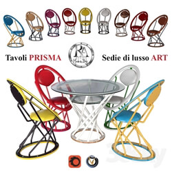 Table _ Chair - Table Prisma_ chairs Art _RA-DESIGN_ 