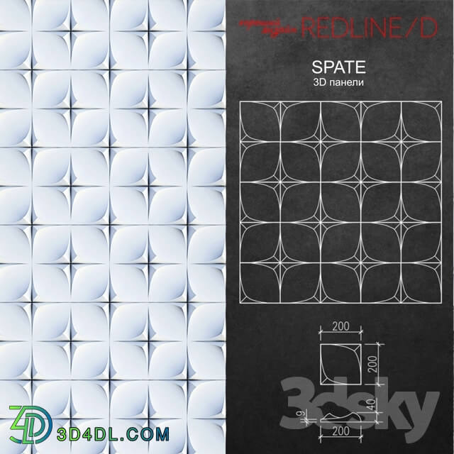 3D panel - 3D panel Spate