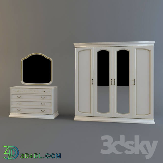 Wardrobe _ Display cabinets - Bedroom set _quot_Luigi_quot_