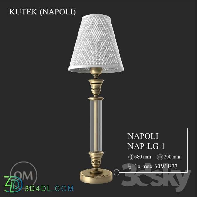 Table lamp - KUTEK _NAPOLI_ NAP-LG-1