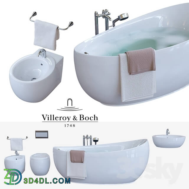 Bathtub - Set of plumbing Villeroy _amp_ Boch Aveo