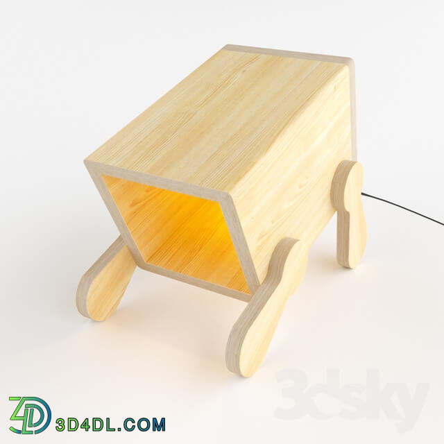 Table lamp - polywood table light DIY