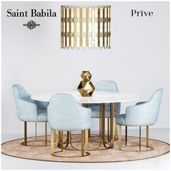 Table _ Chair - Dining group Prive_ SAINT BABILA 