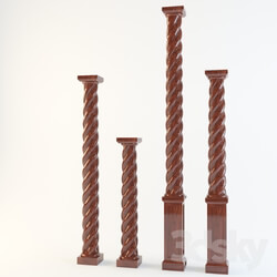 Other decorative objects - Twisted wooden columns 