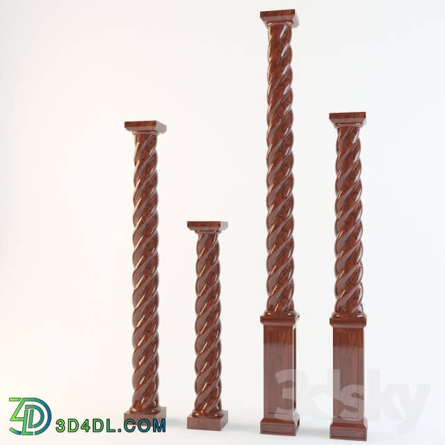 Other decorative objects - Twisted wooden columns