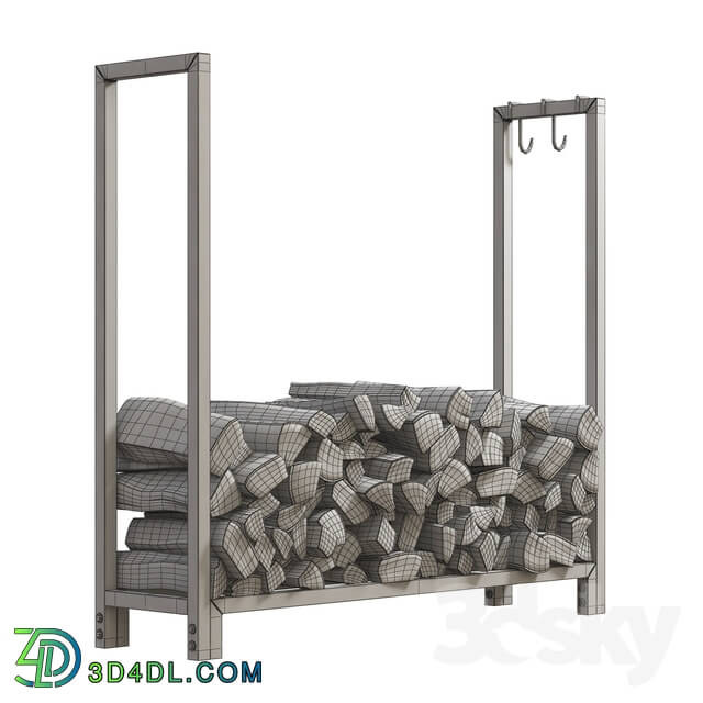 Fireplace - Firewood Storage Rack 2