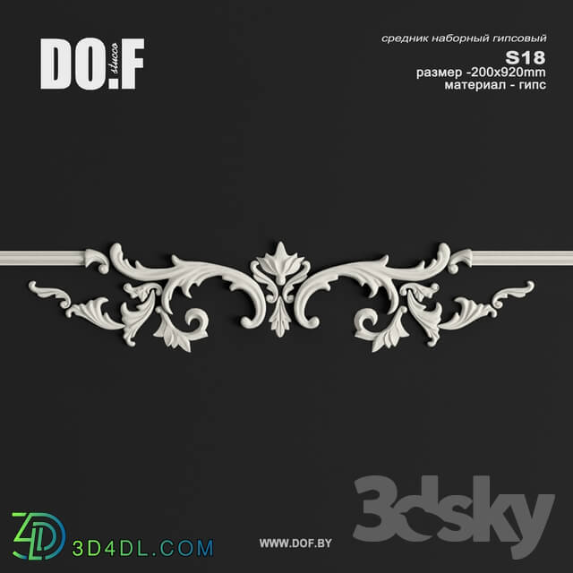 Decorative plaster - OM S18_L920_DOF