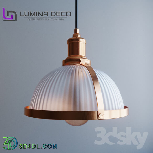 Ceiling light - _OM_ Suspension Lumina Deco Brico bronze