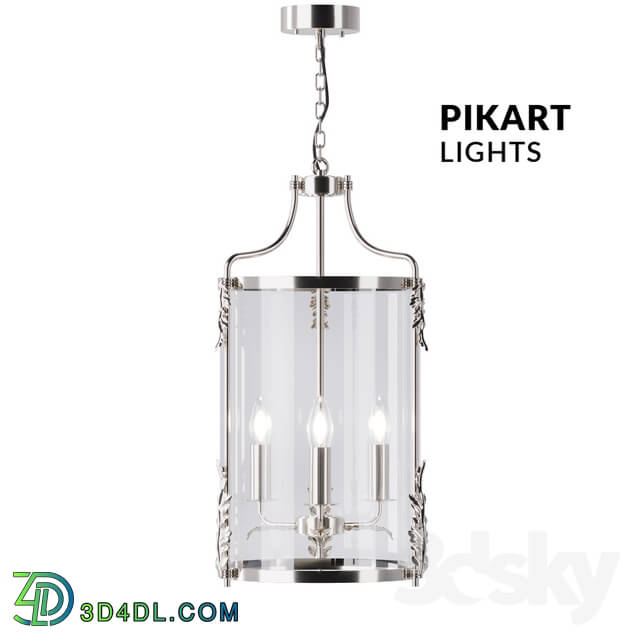 Ceiling light - Suspended AM Lamp Nikel lamp_ art. 5223 by Pikartlights