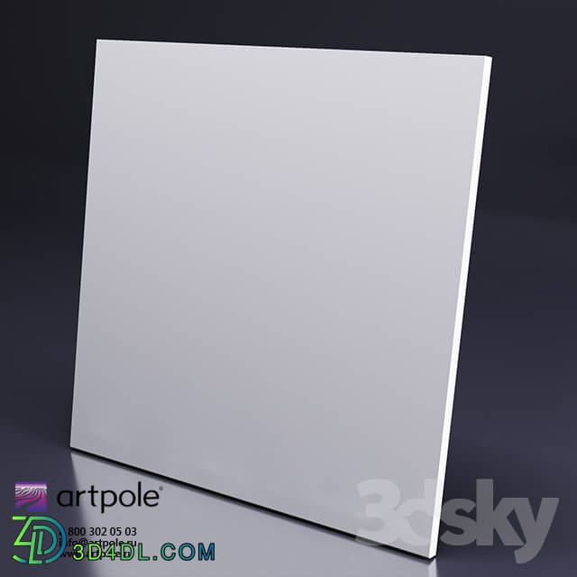 3D panel - Gypsum 3d panel LOFT HIDDEN from Artpole
