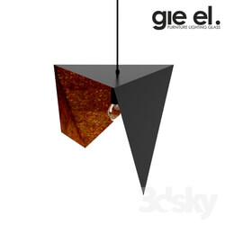 Ceiling light - Duo Bird - Geometric pendant lamp by Gie El 