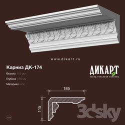Decorative plaster - www.dikart.ru Dk-174 115Hx185mm 25.6.2019 